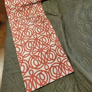 Geometric print long table runner, 6 feet
